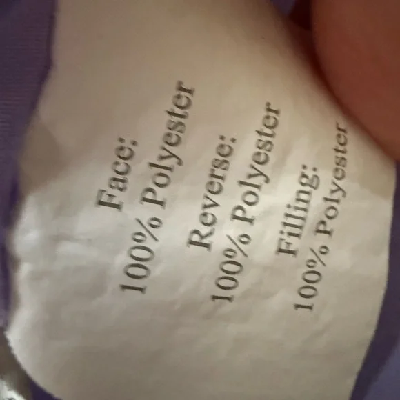 Purple and white polka dot ruffle thick full size  blanket comforter - Picture 6 of 6